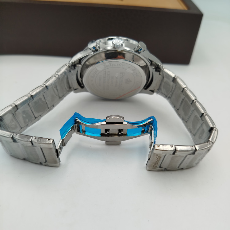 ساعت مردانه استیل سنگین رنگ ثابت سه موتور فعال پرومادو در 5 رنگ