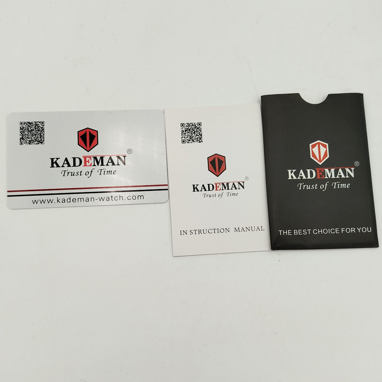 ساعت مردانه اورجینال سه موتور فعال بند استیل حصیری برند KADEMAN