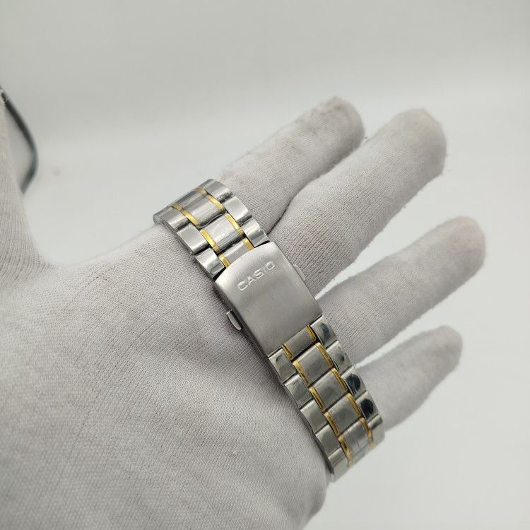 ساعت کاسیو کلاسیک مردانه استیل رنگ ثابت دورنگ.