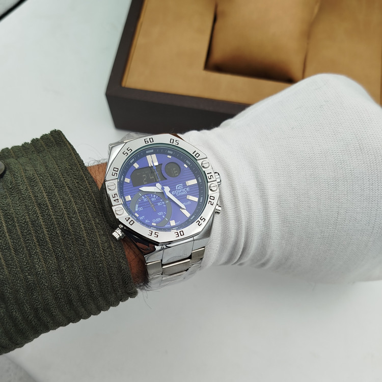ساعت مردانه کاسیو ادیفایس دوزمانه استیل 2