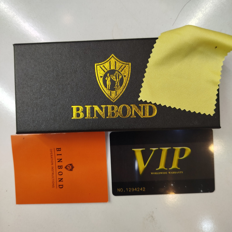 ساعت اورجینال استیل سه موتوره دارای جعبه اورجینال BINBONDدر 2 رنگ