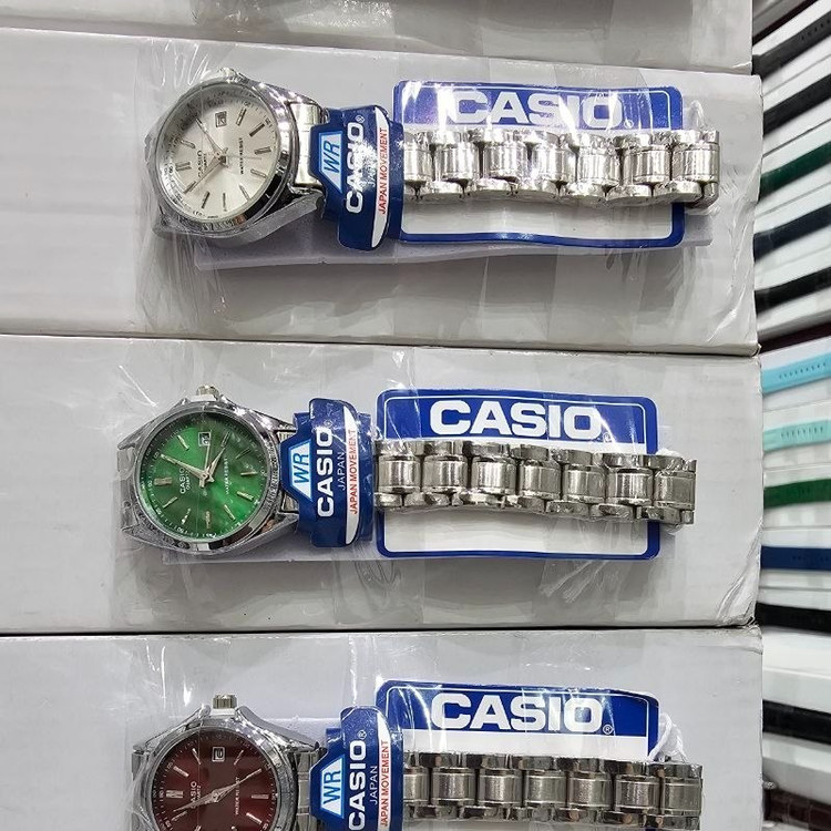 ساعت مچی زنانه دخترانه کاسیو casio کیفیت عالی پرمیوم نقره ای