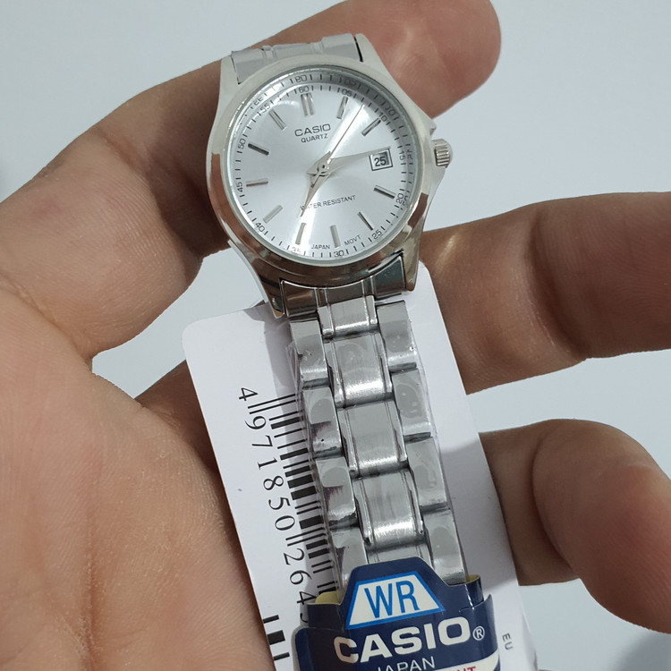 ساعت مچی زنانه دخترانه کاسیو casio کیفیت عالی پرمیوم نقره ای