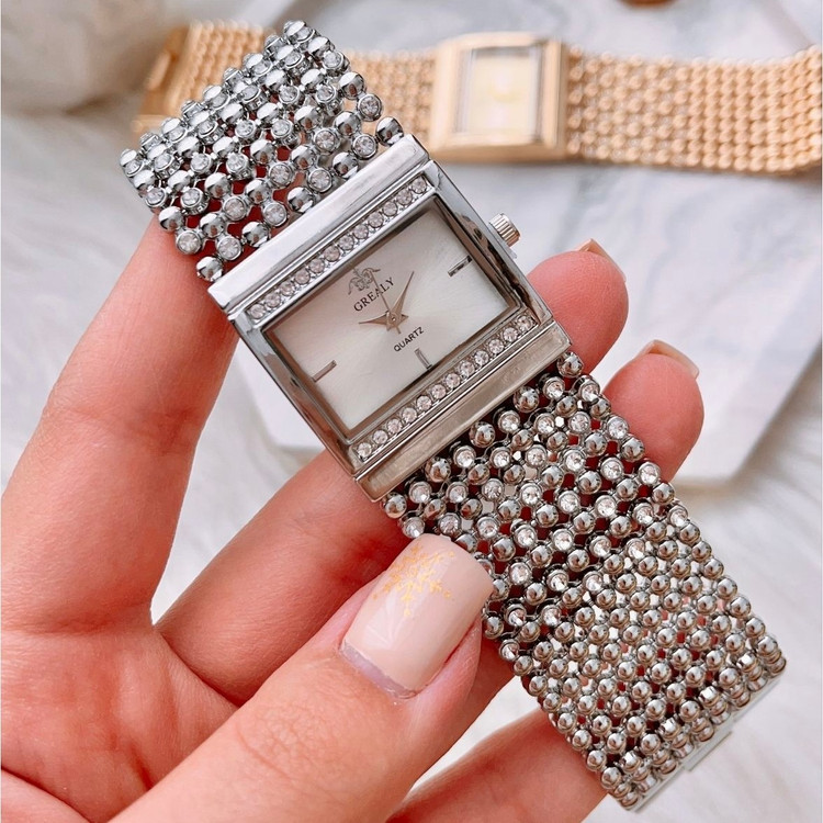 ساعت مچی زنانه REALY jewellery تیفانی مکعبی مجلسی خاص طرح تیفانی