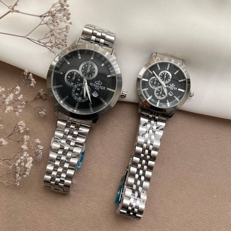 ساعت مردونه زنونه الگانس elegance vip بند استیل مشکی