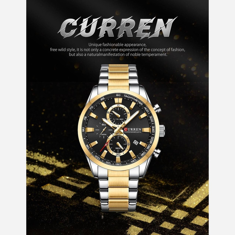 ساعت مردانه کارن اورجینال Curren مدل 8445 کرنوگراف ضد اب