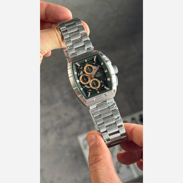 ساعت مچی مردانه ارجینال نیوی فورس Naviforce سه موتور فعال ضد آب صفحه سبز ارسال رایگان