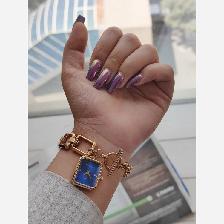 ساعت مچی زنانه شنل CHANEL با قفل تی بند استیل طلایی ارسال رایگان
