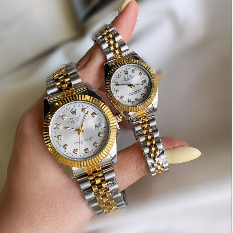 ساعت رولکس زنانه و مردانه کیفیت درجه یک استیل رنگ ثابت rolex