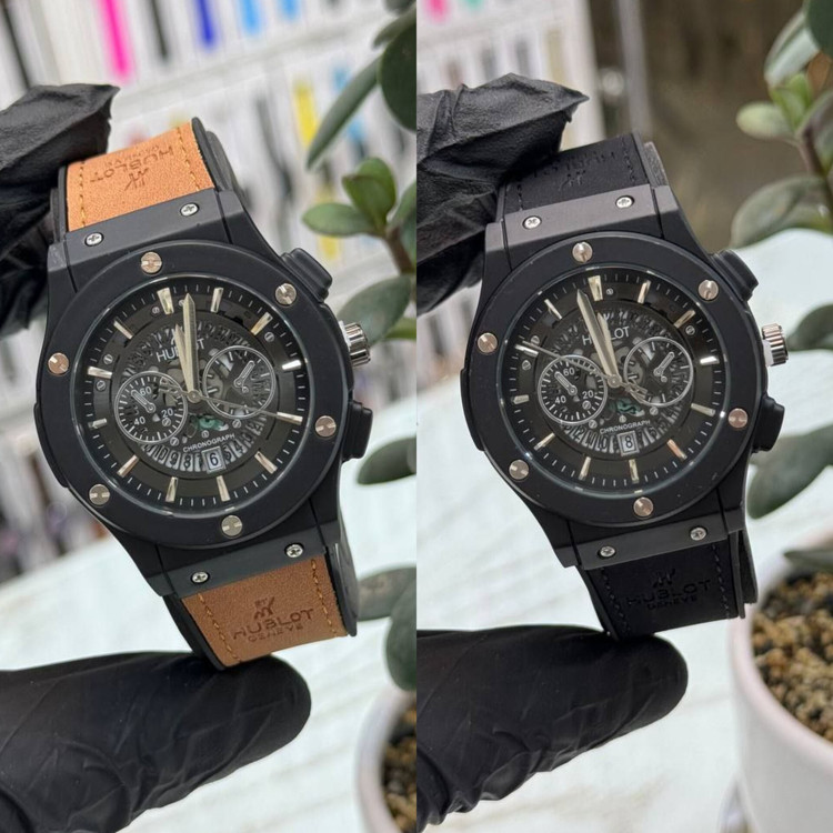 ساعت مچی مردانه هابلوت hublot طرح 3 موتوره