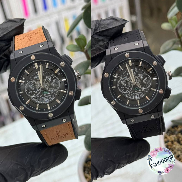 ساعت مچی مردانه هابلوت hublot طرح 3 موتوره