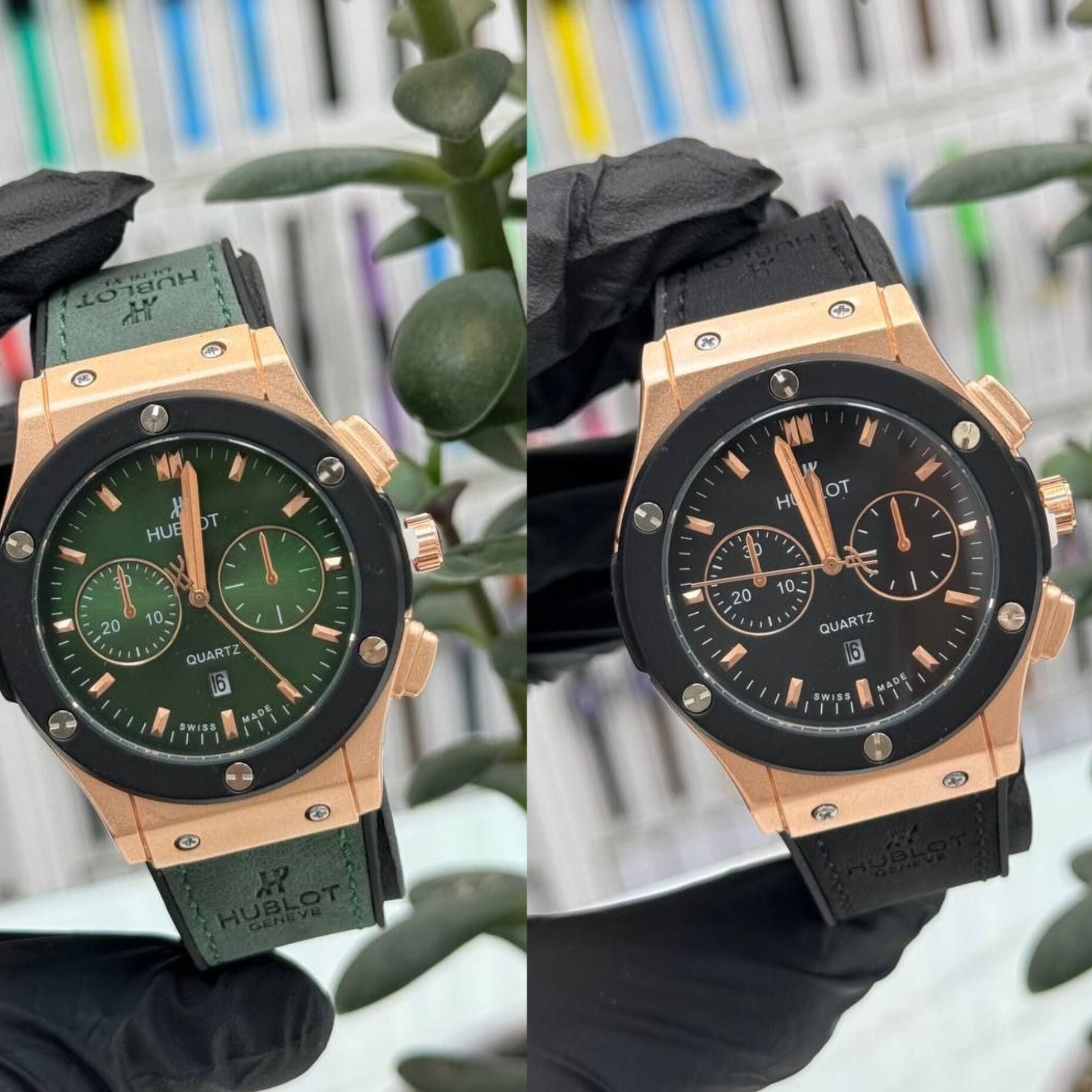 ساعت مچی مردانه هابلوت hublot طرح 3 موتوره
