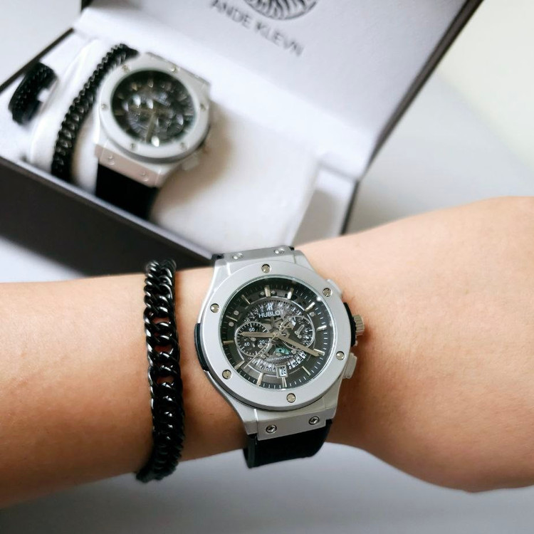 ساعت ست مردانه و زنانه هابلوت HUBLOT با دستبند و انگشتر ست