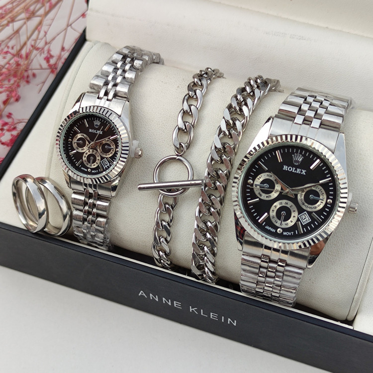 ست ساعت مردانه و زنانه برند رولکس ROLEX با دستبند و