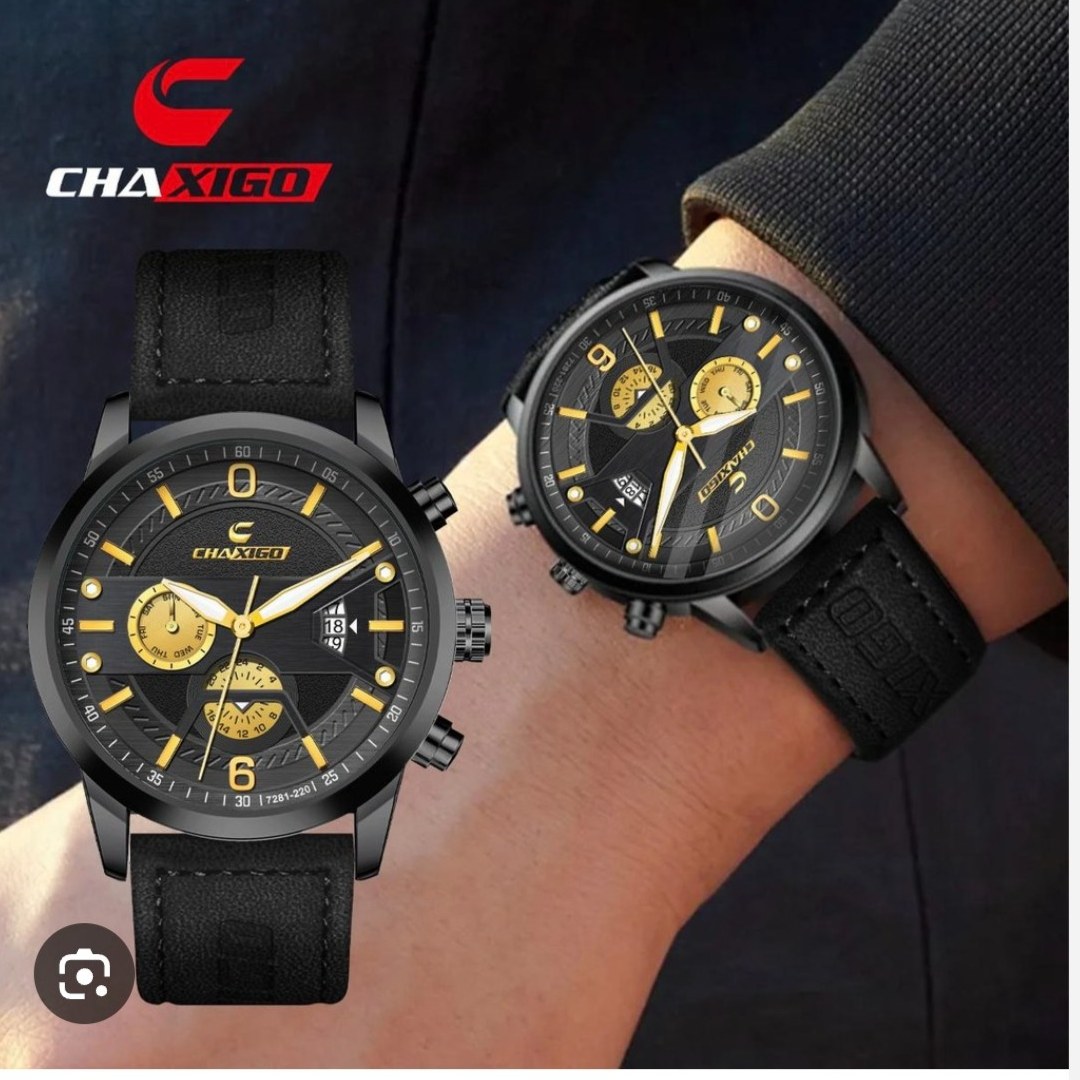 ساعت مچی مردانه چاکسیگو CHAXIGO بند چرمی