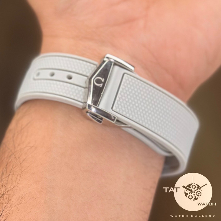 ساعت مردانه زنانه امگا سواچ عطارد Mercury طوسی بند رابر قفل امگایی سه موتوره کرنو باگارانتی omega swatch ساعت مچی