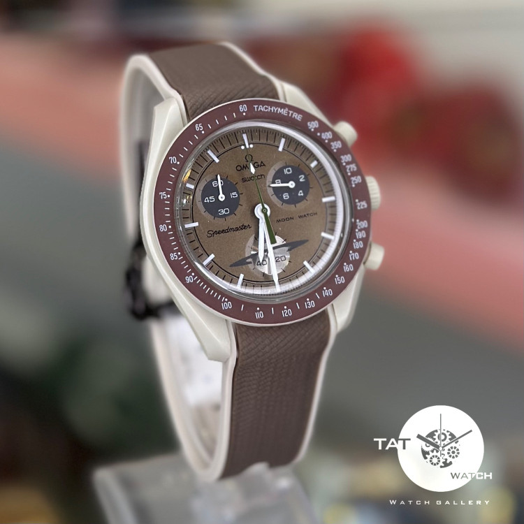 ساعت مردانه زنانه امگا سواچ زحل Saturn بند رابر قفل امگایی سه موتوره کرنو باگارانتی جعبه ارسال omega swatch ساعت مچی