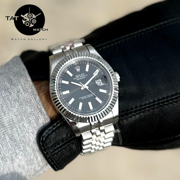 ساعت رولکس مردانه دیت جاست تو موتور اتوماتیک ZR موتور ژاپن rolex ساعت مچی