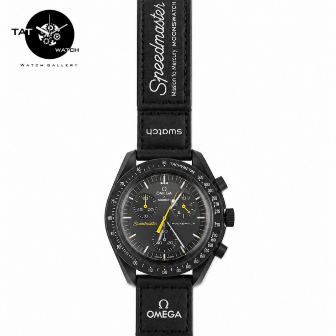 ساعت مردانه زنانه امگا سواچ ماه moon سه موتوره کرنو گارانتی جعبه ارسال رایگان ساعت مچی Omega Swatch