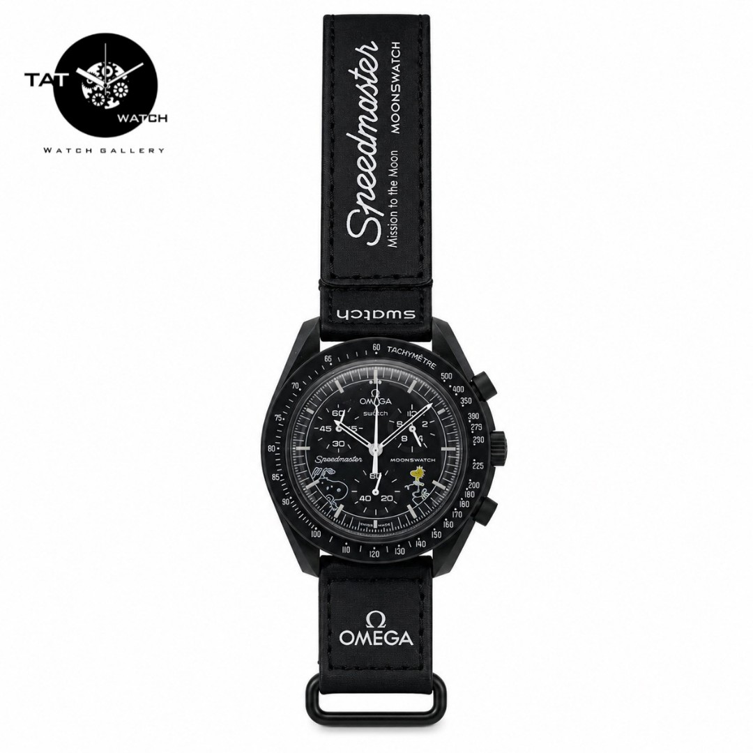 ساعت مردانه زنانه امگا سواچ ماه اسنوپی moon سه موتوره کرنو گارانتی جعبه ارسال رایگان omega swatch ساعت مچی