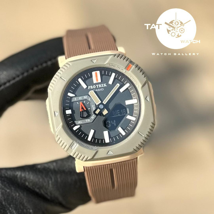ساعت کاسیو مردانه پروترکPRGB001 با جعبه موتور ژاپن یکسال گارانتی رنگبندی casio ساعت مچی