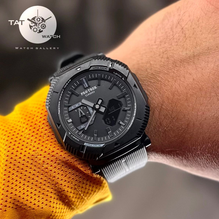 ساعت کاسیو مردانه پروترکPRGB001 با جعبه موتور ژاپن یکسال گارانتی رنگبندی casio ساعت مچی