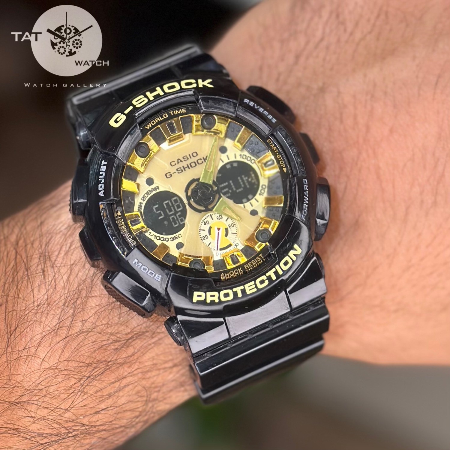 ساعت مردانه جی شاک Ga120 موتور ژاپن دارای گارانتی باجعبه اصلی کاسیو ساعت مچی G-Shock