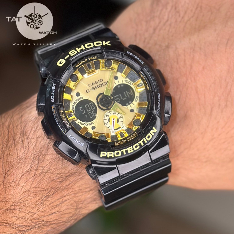 ساعت مردانه جی شاک Ga120 موتور ژاپن دارای گارانتی باجعبه اصلی کاسیو ساعت مچی G-Shock