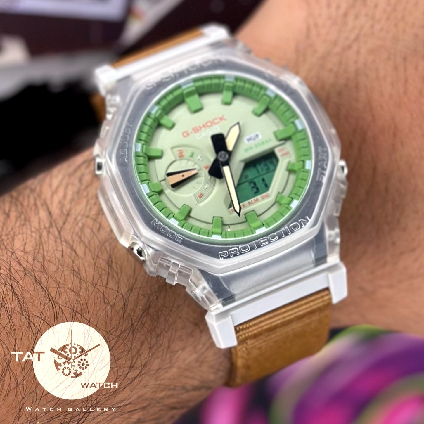 ساعت کاسیو جی شاک مردانه زنانه اسپرت Ga2100 بند کنفی گارانتی یک ساله جعبه ارسال رایگان G-Shock ساعت مچی