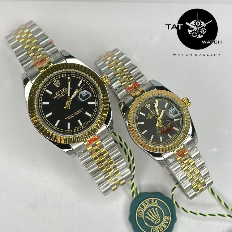 ساعت مردانه زنانه ست رولکس +++A دیت جاست موتور میوتا ژاپن یکسال گارانتی جعبه ارسال رایگان ساعت مچی Rolex date just