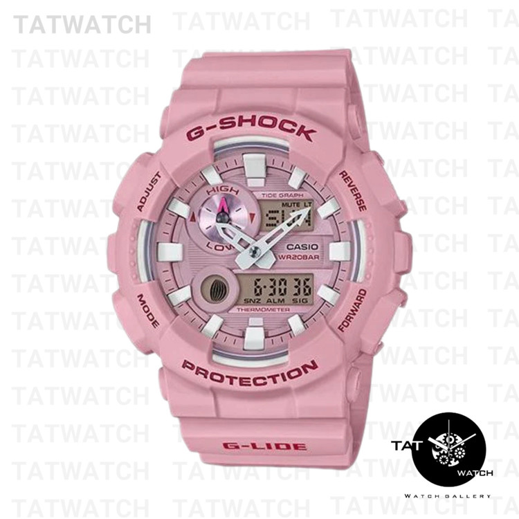 ساعت مچی مردانه زنانه جی شاک Gax100 موتور ژاپن ساعت جهانی یک سال گارانتی رنگبندی جعبه G-Shock