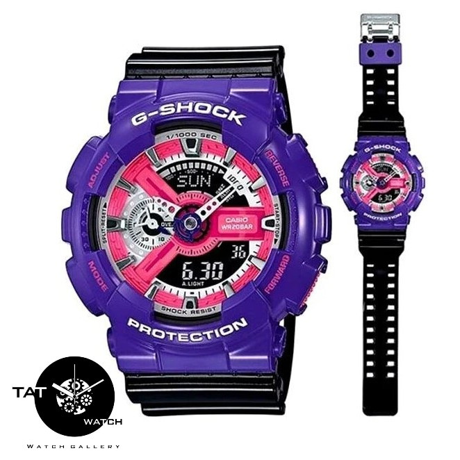 ساعت مچی جی شاک Ga110 جعبه گارانتی یک ساله ارسال رایگان در رنگبندی G-Shock