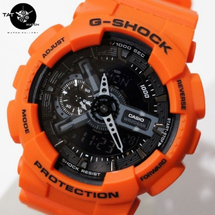 ساعت مچی جی شاک Ga110 نارنجی یک سال گارانتی جعبه ارسال رایگان کیفیت مسترG-Shock