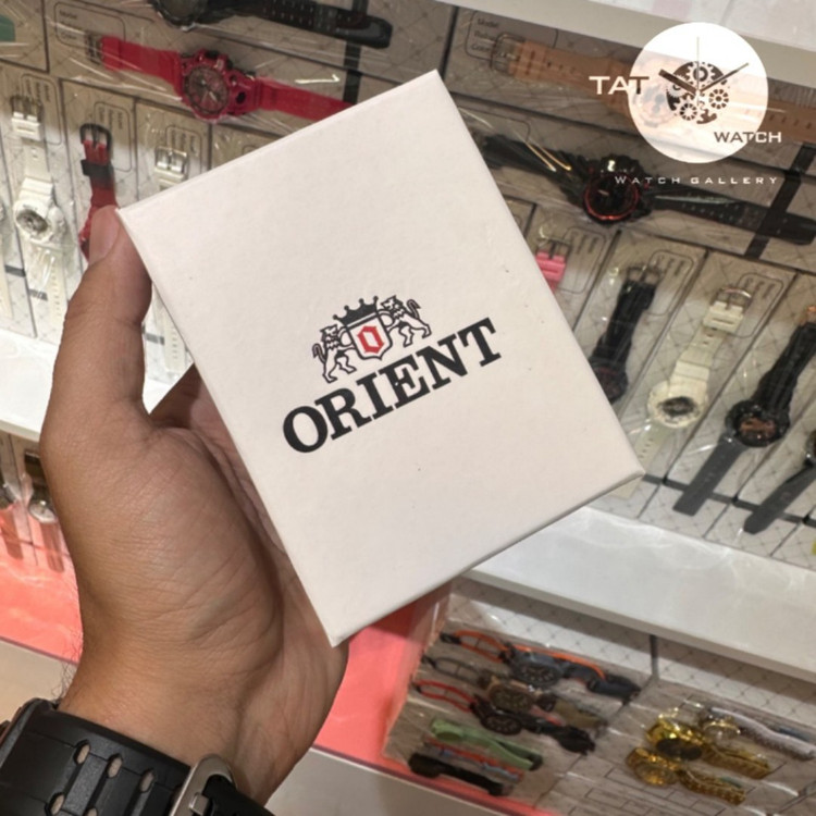ساعت زنانه اورینت اورجینال شرکتی با پک رنگ ثابت باگارانتی و جعبه ساعت مچی در رنگبندی ORIENT