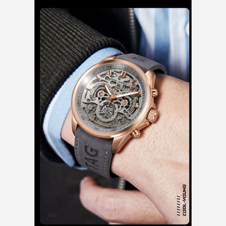ساعت مچی مردانه تگ هویرر tag heuer cr7 سه موتور فعال کرنوگراف کیفیت عالی پرداخت قسطی