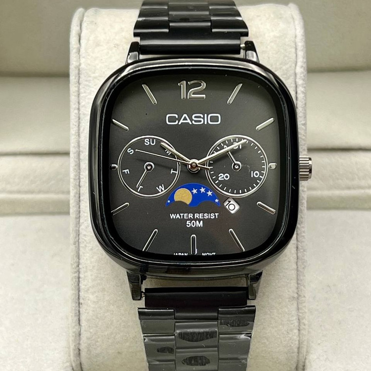 ساعت مچی مردانه کاسیو مربعی casio کلاسیک موتور ژاپن با ارسال ارسال رایگان