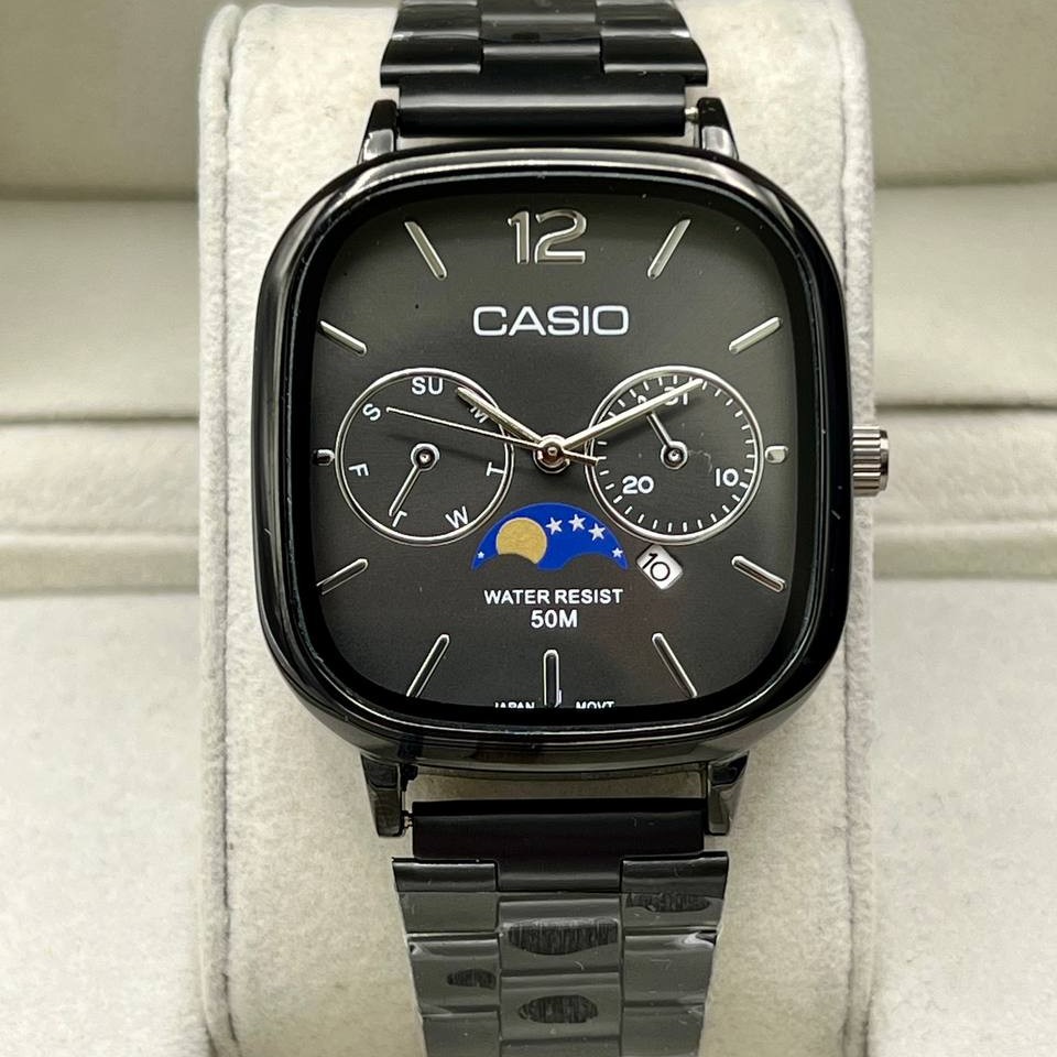 ساعت مچی مردانه کاسیو مربعی casio کلاسیک موتور ژاپن با ارسال ارسال رایگان