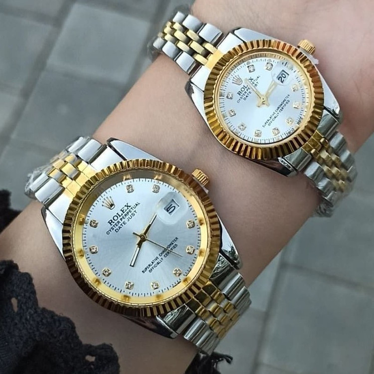 ساعت مچی رولکس دیت جاست rolex کیفیت قوی تکی هر عدد با جعبه و ارسال