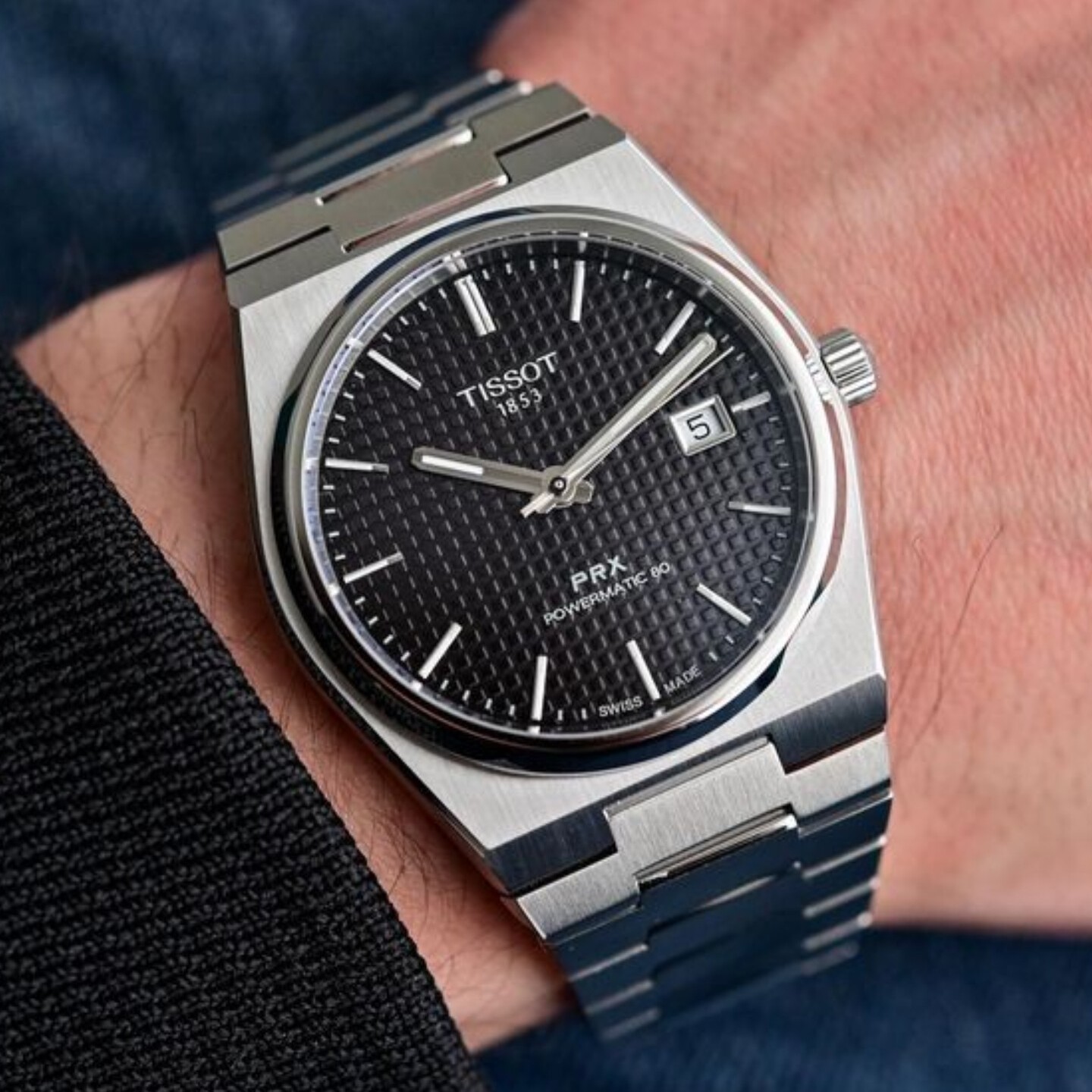 ساعت مچی مردانه تیسوت tissot فول استیل با جعبه مخصوص کیفیت درجه یک