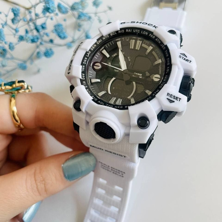 ساعت جیشاک کاسیو g-shock رنگ سفید پرطرفدار