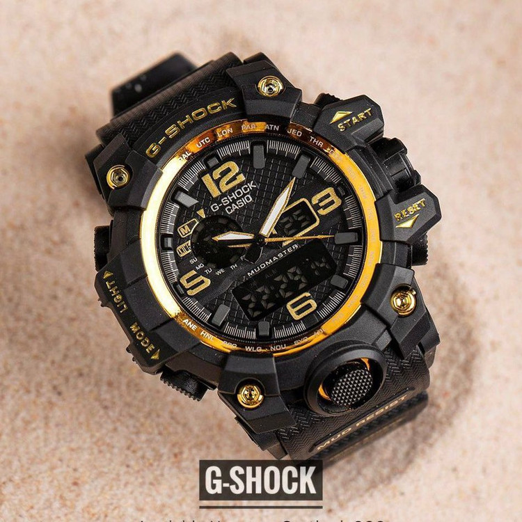 ساعت جی شاک کاسیو دو زمانه g-shock بند پیو موتور اصلی کیفیت عالی کرنومتر آلارم تقویم چراغ و...با جعبه کادویی و ارسال