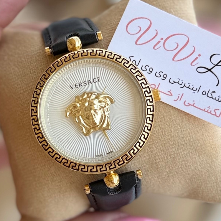 ساعت ورساچه بند چرمی درجه یک وارداتی با گارانتی