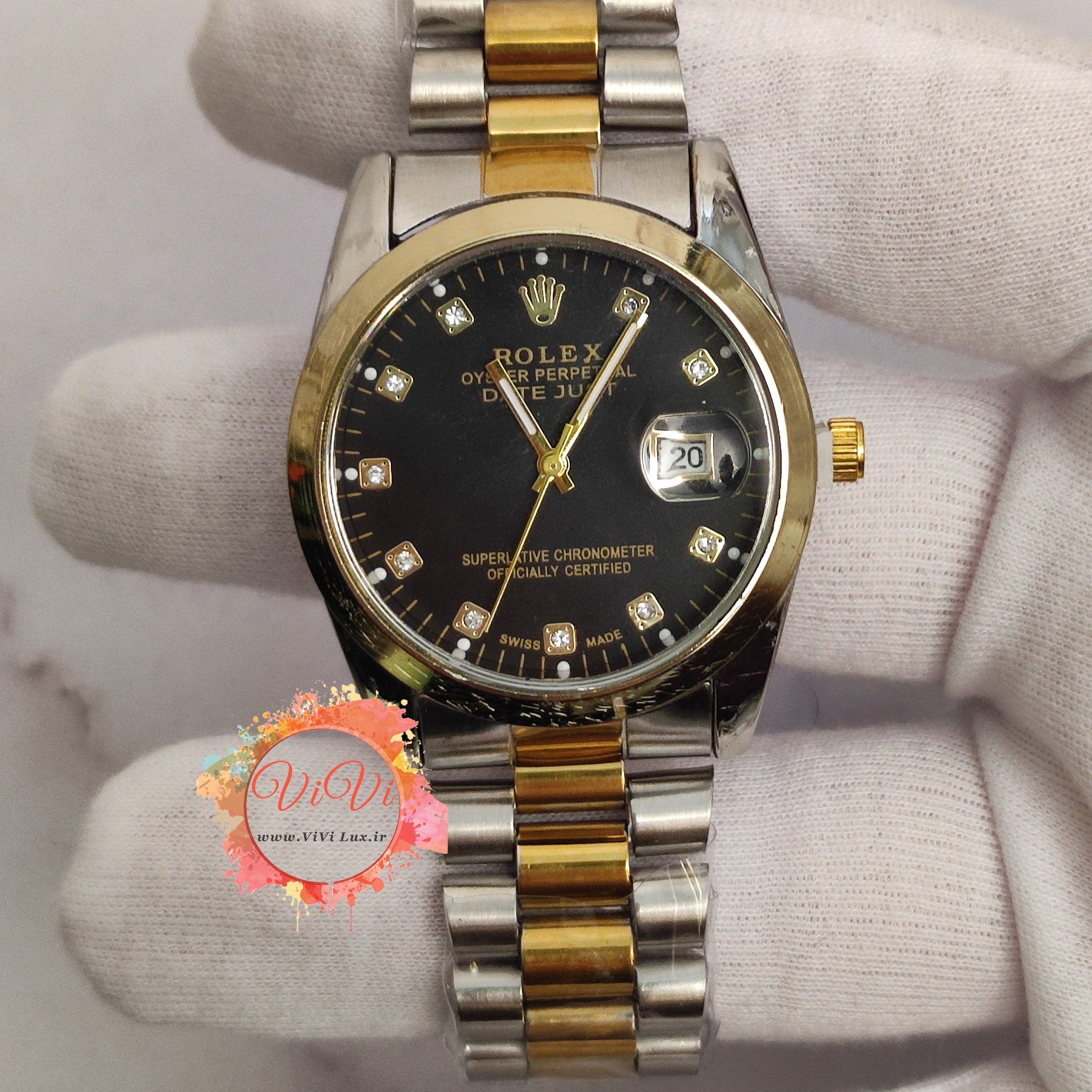 ساعت رولکس ROLEX DATE JUST موتور قدرتمند تقویمدار سری رویال کلاسیک