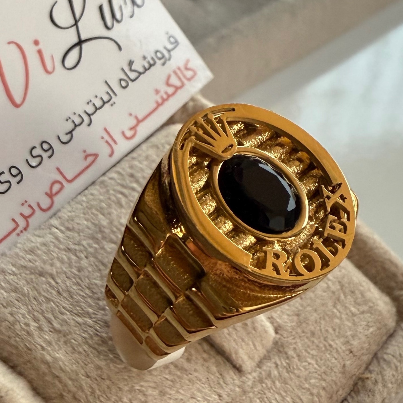 انگشتر مردانه رولکس برجسته لوکس رنگ ثابت