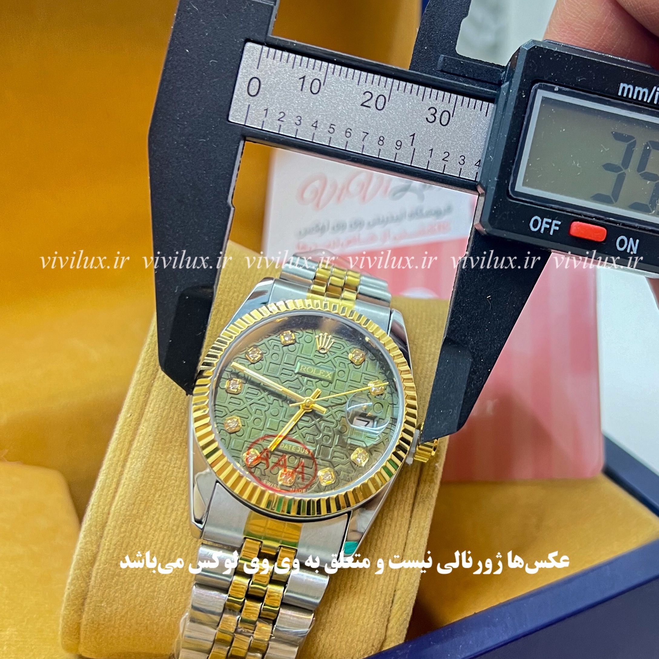ساعت زنانه رولکس گرید درجه یک AAA وارداتی لیبل دار