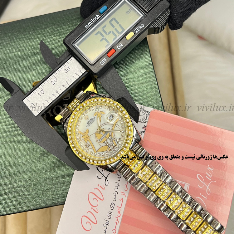 ساعت زنانه رولکس نگین دار قفل اصلی لوکس
