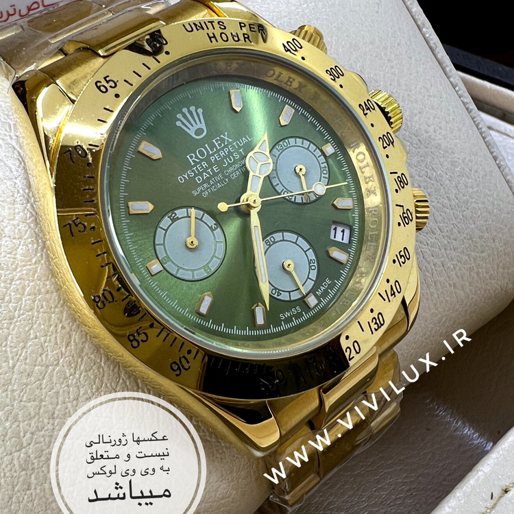 ساعت مچی مردانه رولکس دیتونا 3 موتور فعال لاکچری کیفیت بالای وارداتی کد 850