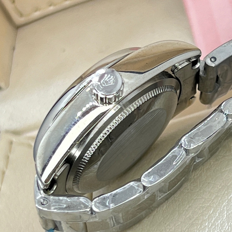 ساعت رولکس زنانه لوکس و کمیاب مدل قلب باز استیل توپر و رنگ ثابت Rolex صفحه آبی