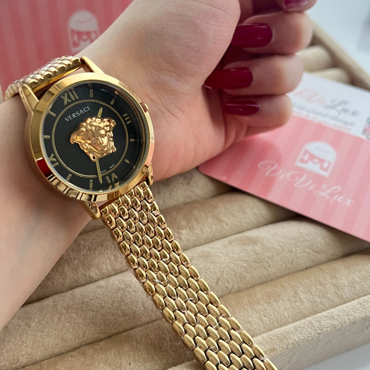 ساعت ورساچ زنانه و دخترانه لوکس استیل کیفیت عالی و رنگ ثابت ورساچه Versace
