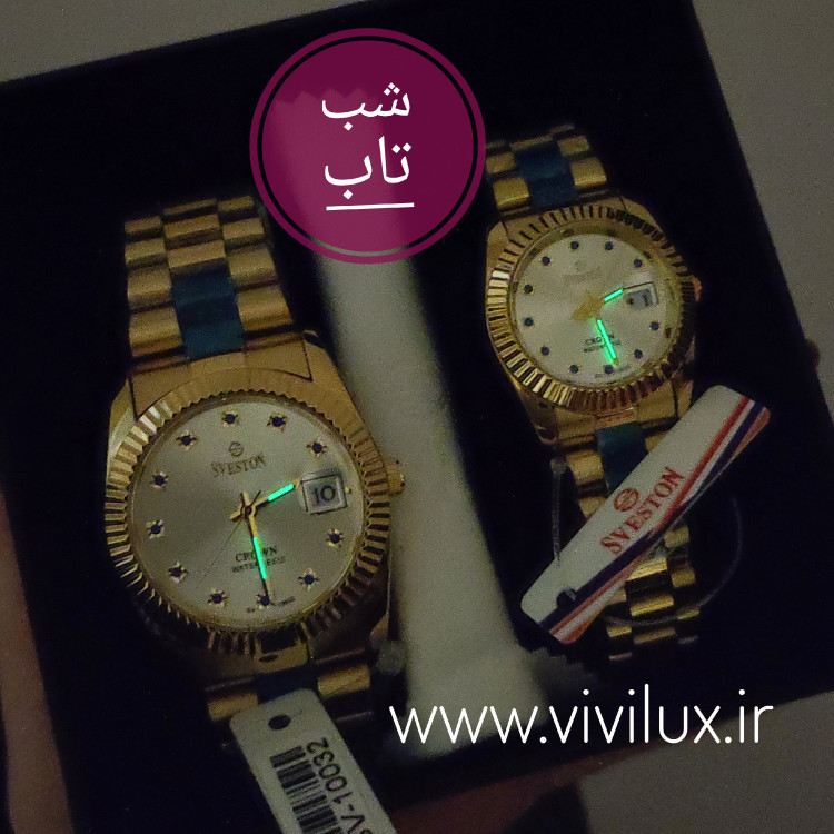 ست ساعت VIP اورجینال موتور ژاپن ضد آب شب نما استیل خالص رنگ ثابت مستقیم از امارات